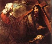 Bartolome Esteban Murillo Jesus bearing a cross Spain oil painting artist